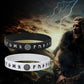 Viking, Nordic Runic Silicone Bracelet | Black & White