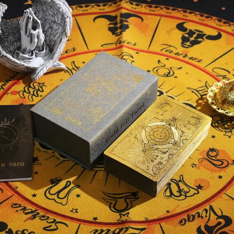 Astro Gold Foil Tarot Card Decks (Full & Learners Decks)