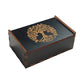 Engraved Wooden Tarot Card Box, Crystal Storage, Trees of Life