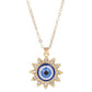 Evil Eye Crystal Necklace | Hamsa Style, Silver Spiritual Jewelry