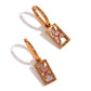 Tarot Card Hoop Earrings Women Stainless Steel 18K Gold Plated