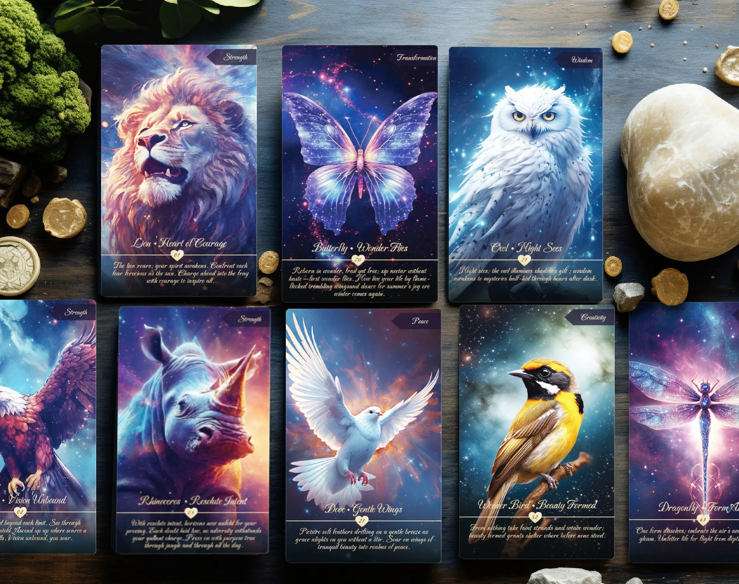 Animal Oracle Premium Artistic Stars Tarot Oracle Deck