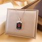 Gold Tarot Card Necklace, Stainless Steel and Bright Enamel Design