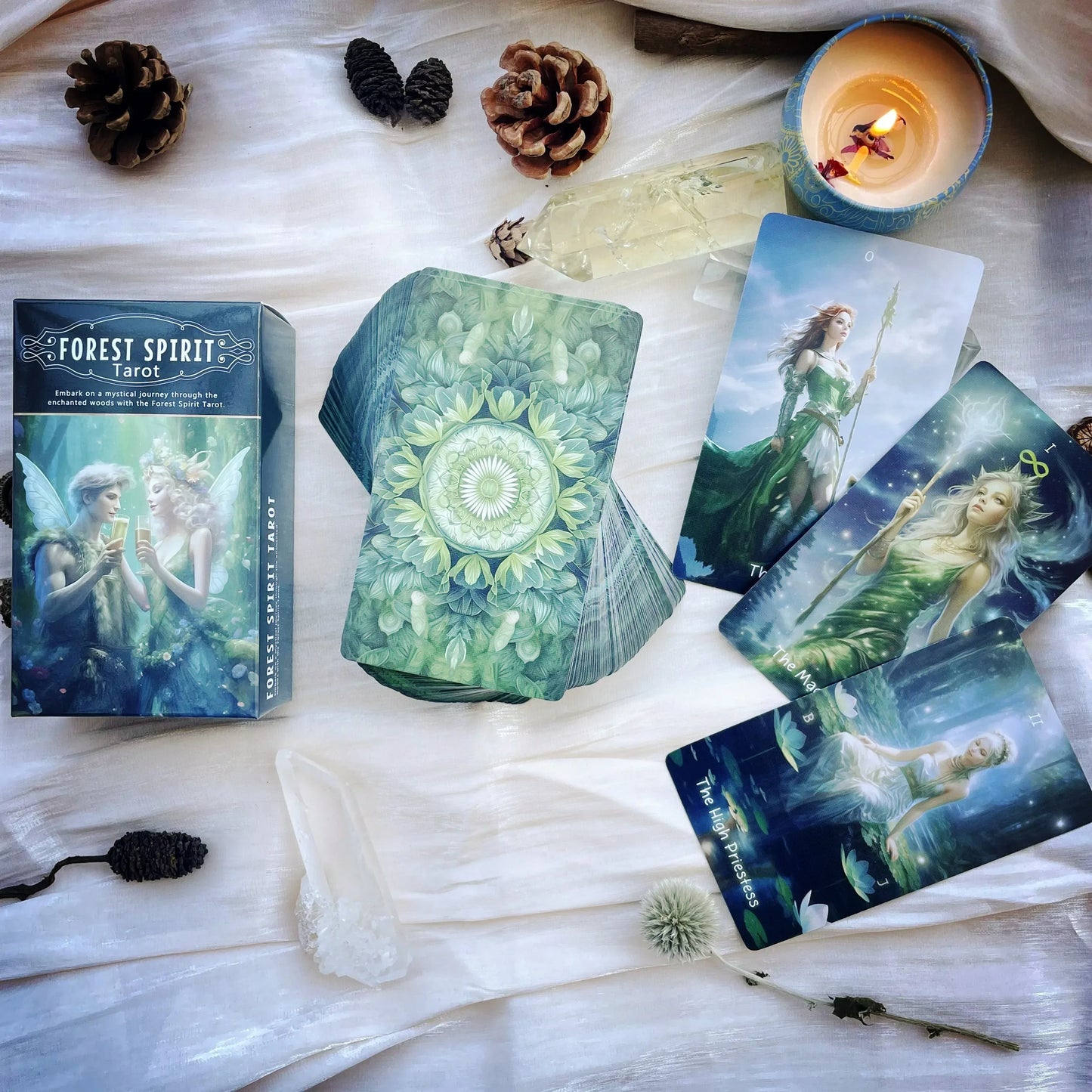 Forest Spiritual Tarot Premium Artistic Stars Tarot Deck