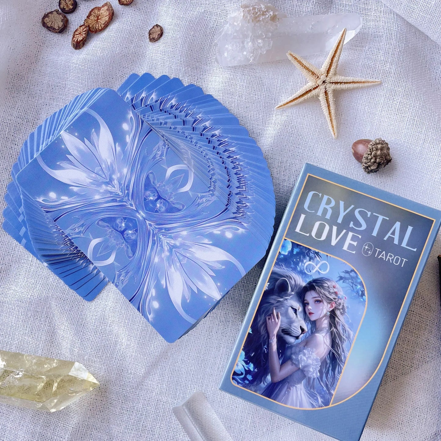 Crystal Love Tarot, Premium Artistic Stars Tarot Deck