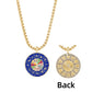 Dainty Evil Eye Hasma Necklace and Colorful Pendant | Zodiac, Horoscope Theme