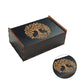 Engraved Wooden Tarot Card Box, Crystal Storage, Trees of Life