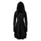 Hooded Cosplay Dress Costume, Woman's Cosplay Long Sleeve Mystical Dress