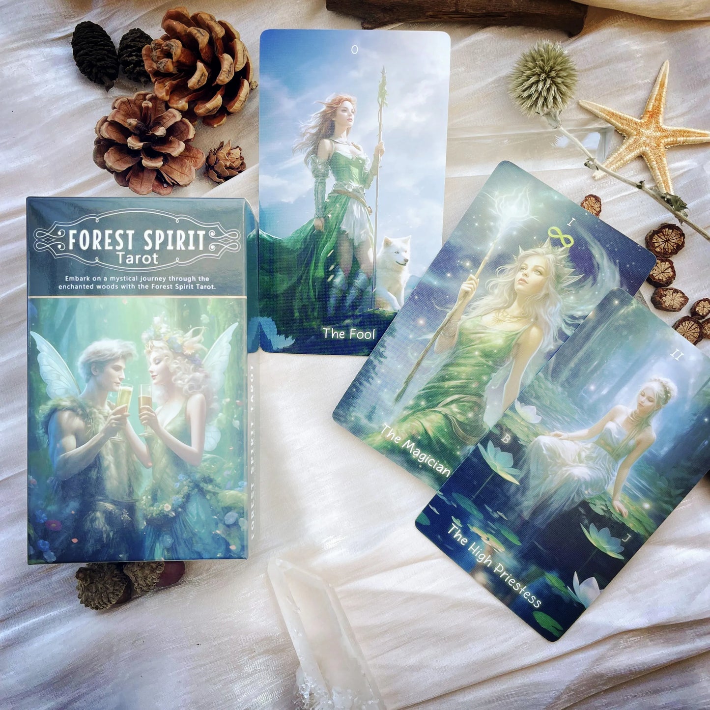 Forest Spiritual Tarot Premium Artistic Stars Tarot Deck