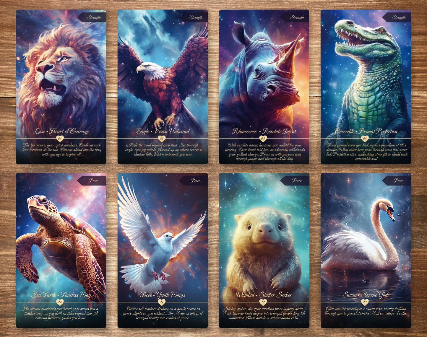 Animal Oracle Premium Artistic Stars Tarot Oracle Deck