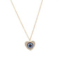 Evil Eye Crystal Necklace | Hamsa Style, Silver Spiritual Jewelry