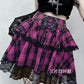 Pink and Red Plaid Gothic Mini Skirt, Emo and Whimsigothic Style