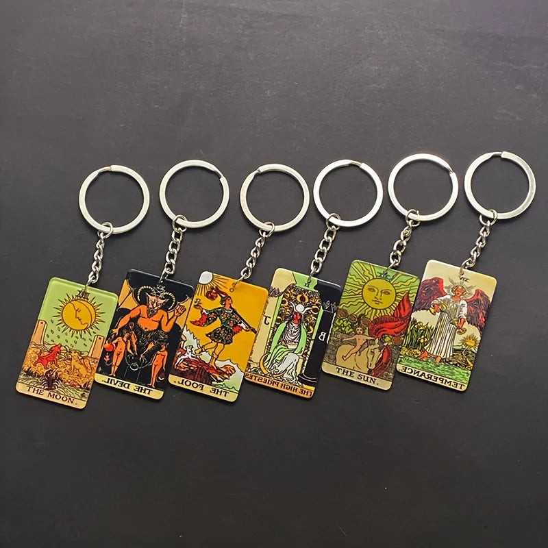 Acrylic Tarot Card Keychains