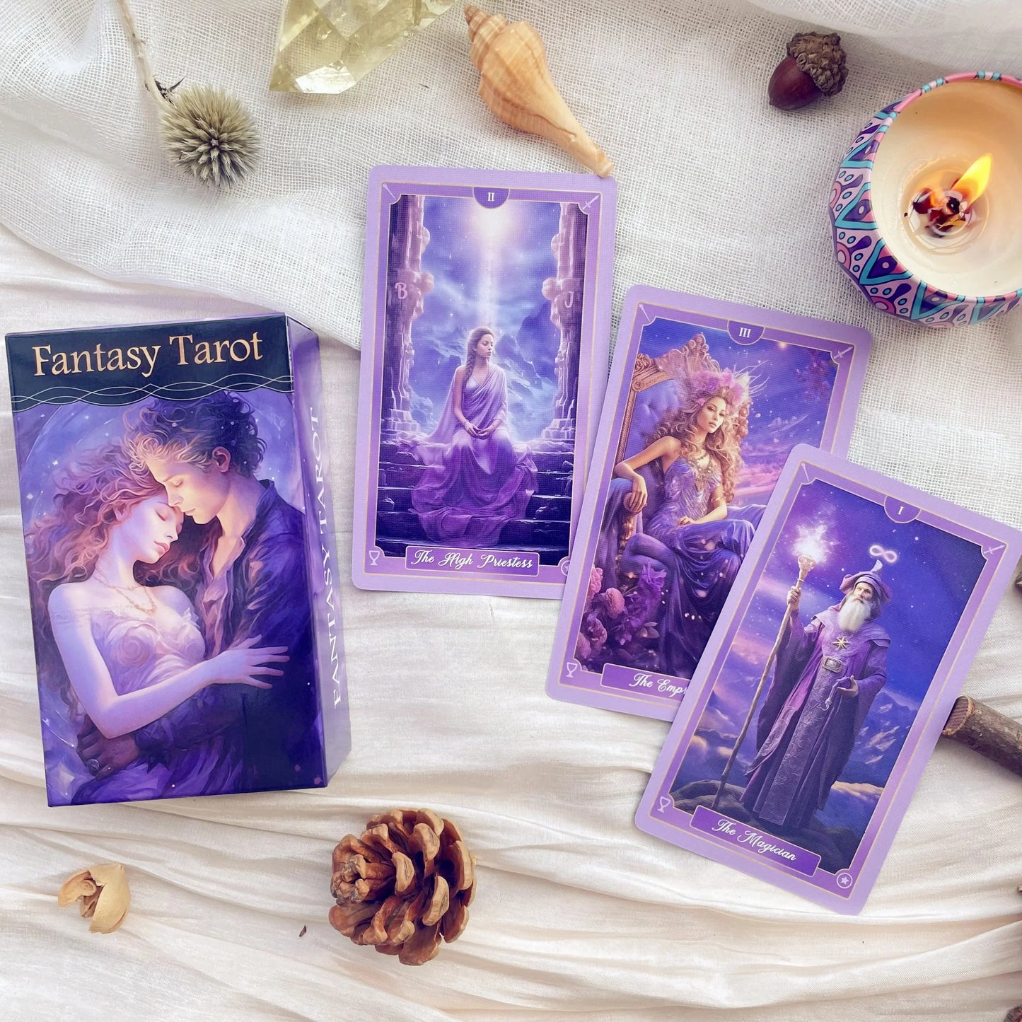 Fantasy Tarot Premium Artistic Stars Tarot Deck (English)