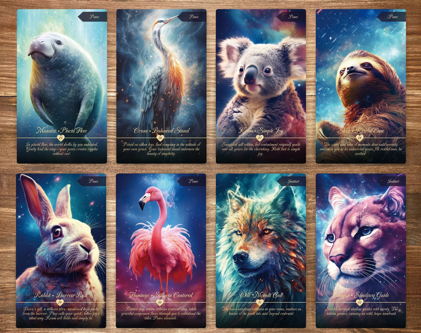 Animal Oracle Premium Artistic Stars Tarot Oracle Deck