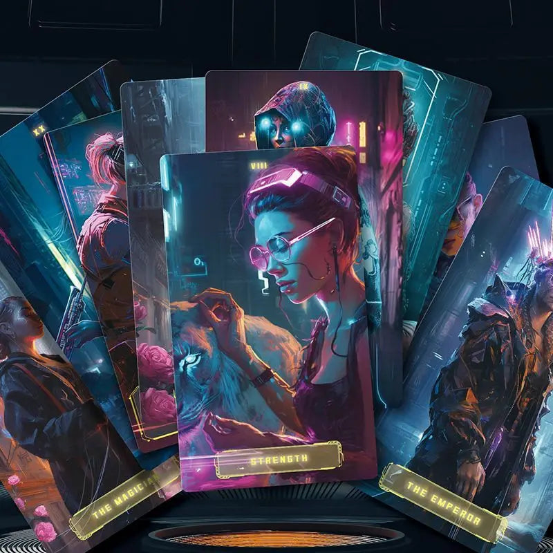 Urban Edge Tarot, Premium Cyberpunk Artistic Stars Tarot Deck