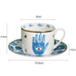 Evil Eye, Hamsa Tea Cup and Plate | Nazar Kitchen and Dinnerware Accessories