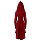 Hooded Cosplay Dress Costume, Woman's Cosplay Long Sleeve Mystical Dress