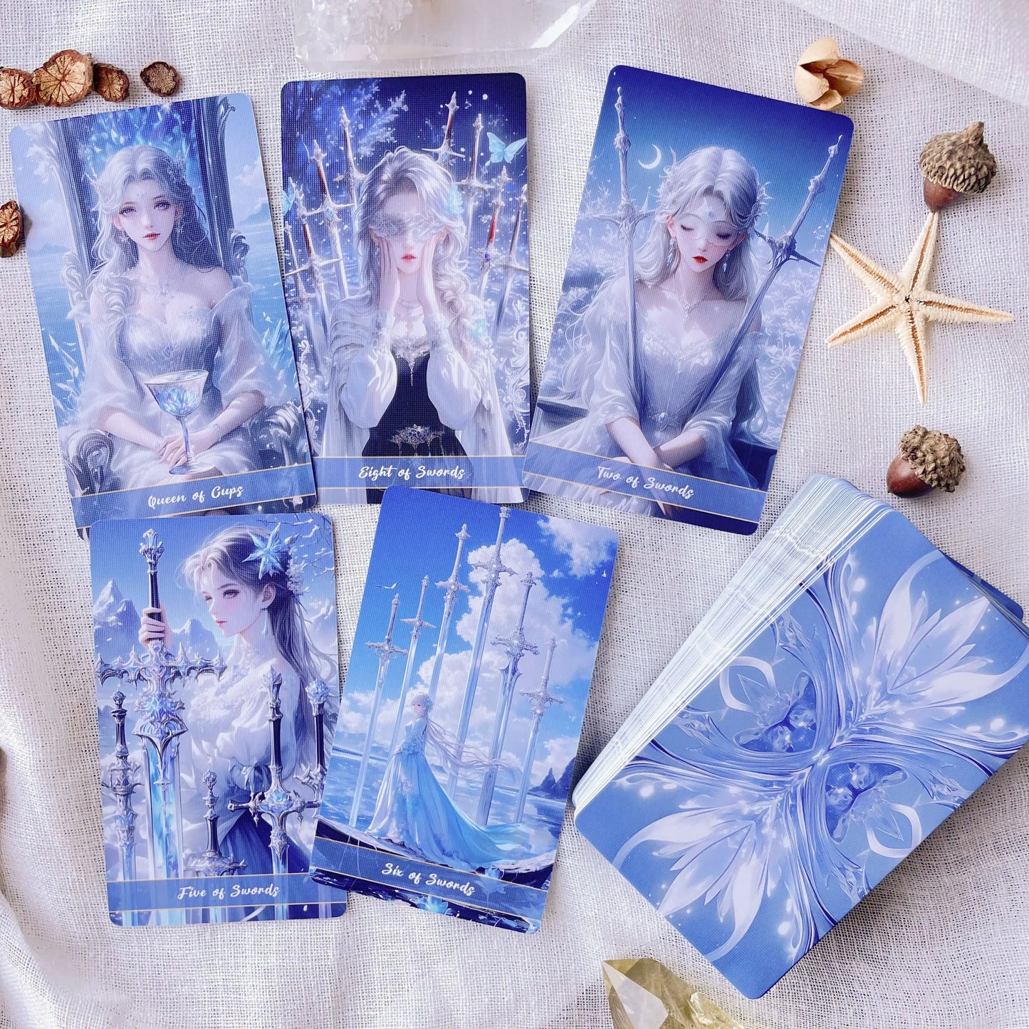 Crystal Love Tarot, Premium Artistic Stars Tarot Deck