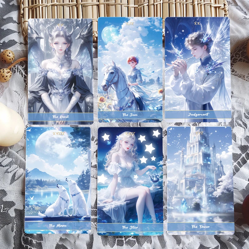 Crystal Love Tarot, Premium Artistic Stars Tarot Deck