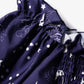 Celestial Sun - Moon Ruffles Dress | Purple, Puff Sleeves | Whimsigoth