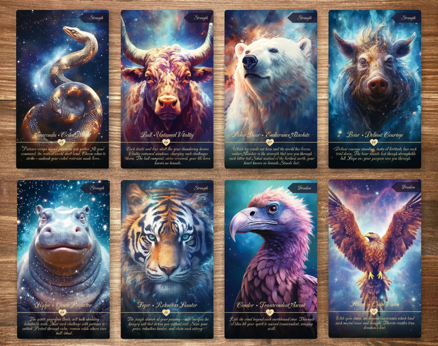 Animal Oracle Premium Artistic Stars Tarot Oracle Deck