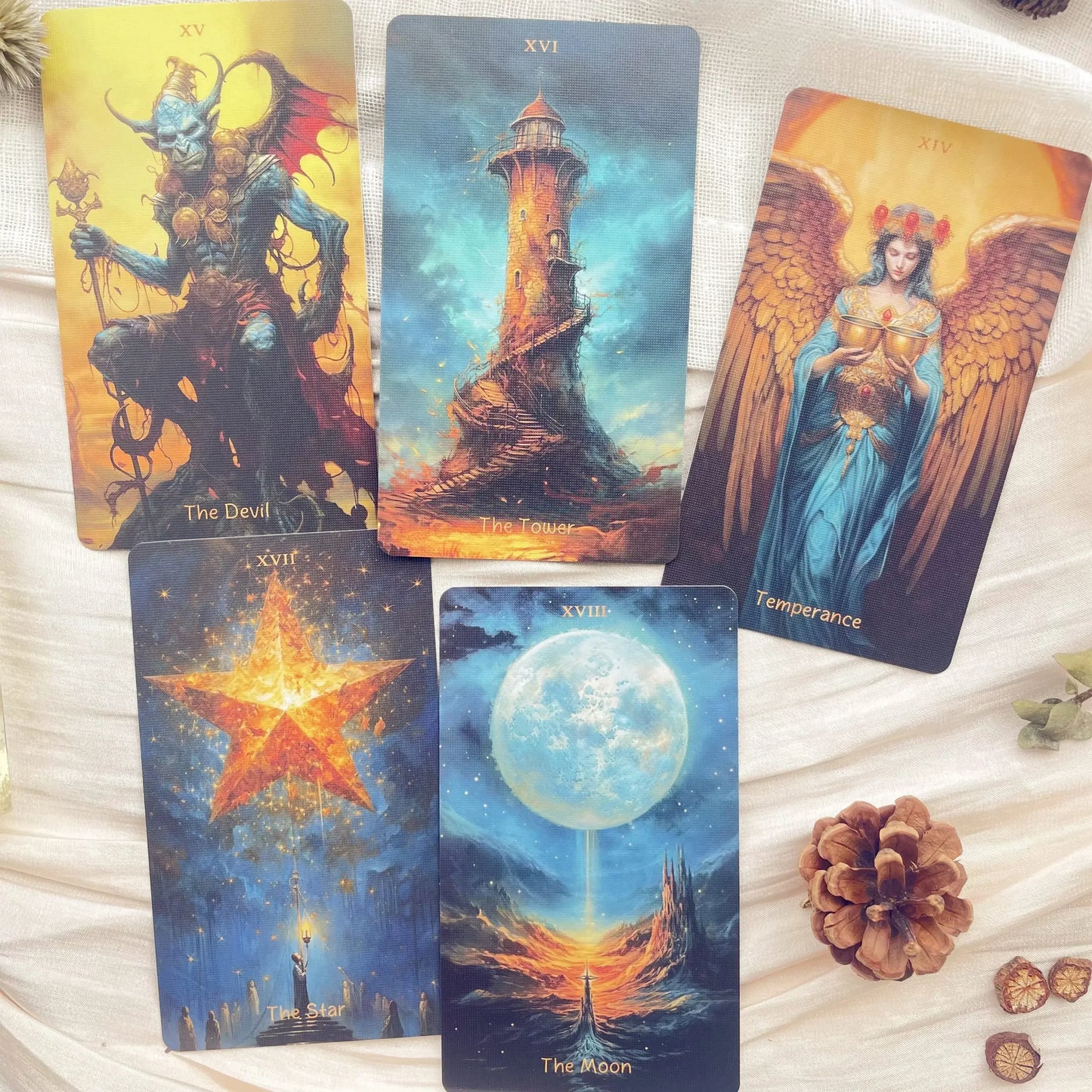 Kingdom of Light Tarot Premium Artistic Stars Tarot Deck