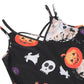 Vintage Witchy Dress | A-Line Spaghetti Strap Camisole | Bats, Halloween