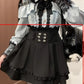 Gothic Japanese Jirai Kei Cosplay Outfit and Costume, Skirt Set - Black, Grey, Red