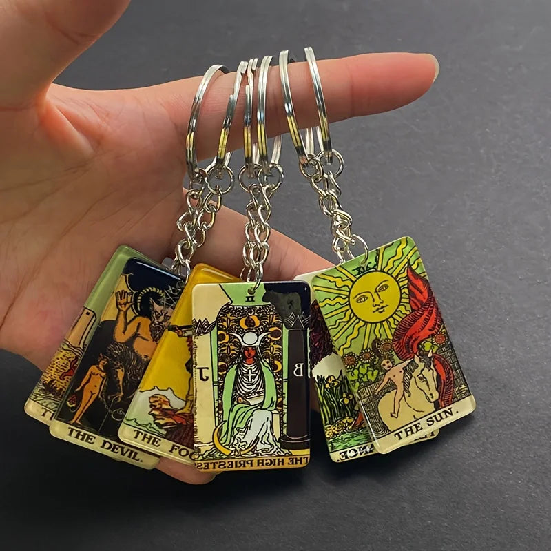 Acrylic Tarot Card Keychains