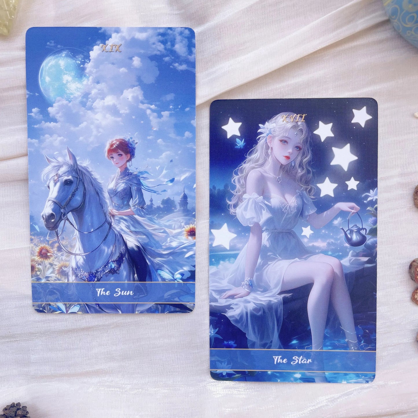 Crystal Love Tarot, Premium Artistic Stars Tarot Deck