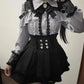 Gothic Japanese Jirai Kei Cosplay Outfit and Costume, Skirt Set - Black, Grey, Red