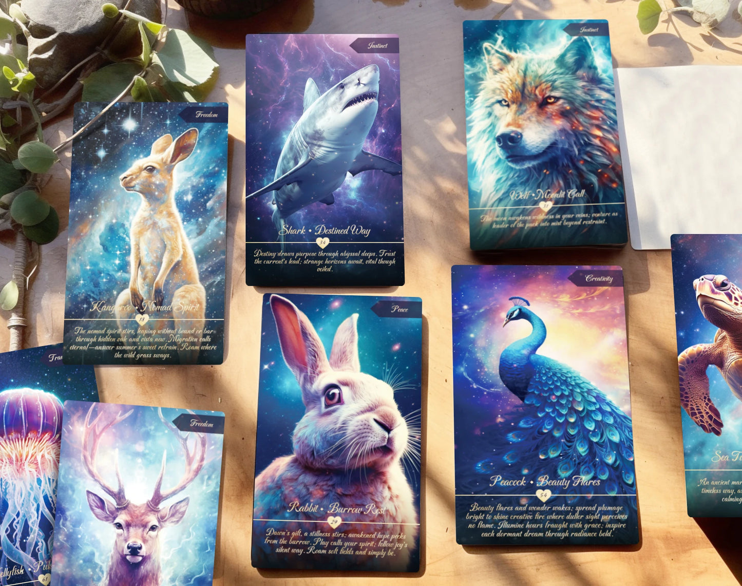 Animal Oracle Premium Artistic Stars Tarot Oracle Deck