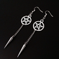 Pentagram and Sword Earring Set | Witch, Emo Jewelry