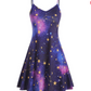 Starry Celestial Summer / Beach Dress | Gothic, Whimsigoth Style - Aesthetic