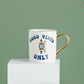 Evil Eye Ceramic Coffee Mug | Nazar, Hamsa Gold Handle Cup
