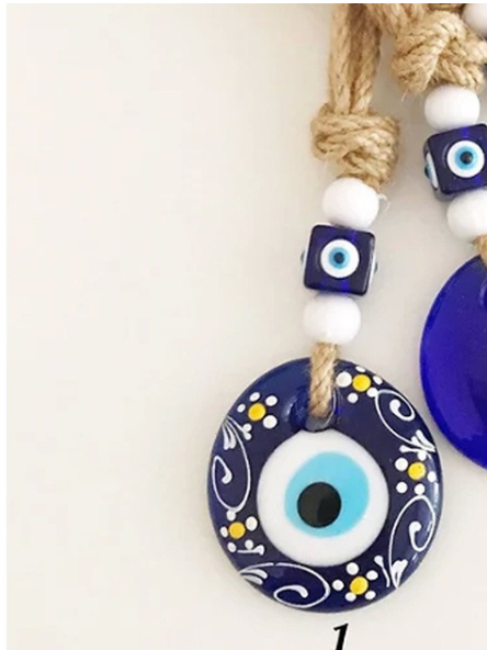 Evil Eye Handmade Rope Ornament - Pendant | Nazar Accessories