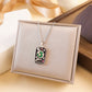 Gold Tarot Card Necklace, Stainless Steel and Bright Enamel Design