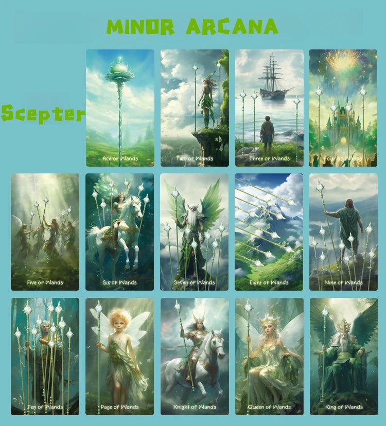 Forest Spiritual Tarot Premium Artistic Stars Tarot Deck