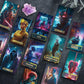 Urban Edge Tarot, Premium Cyberpunk Artistic Stars Tarot Deck