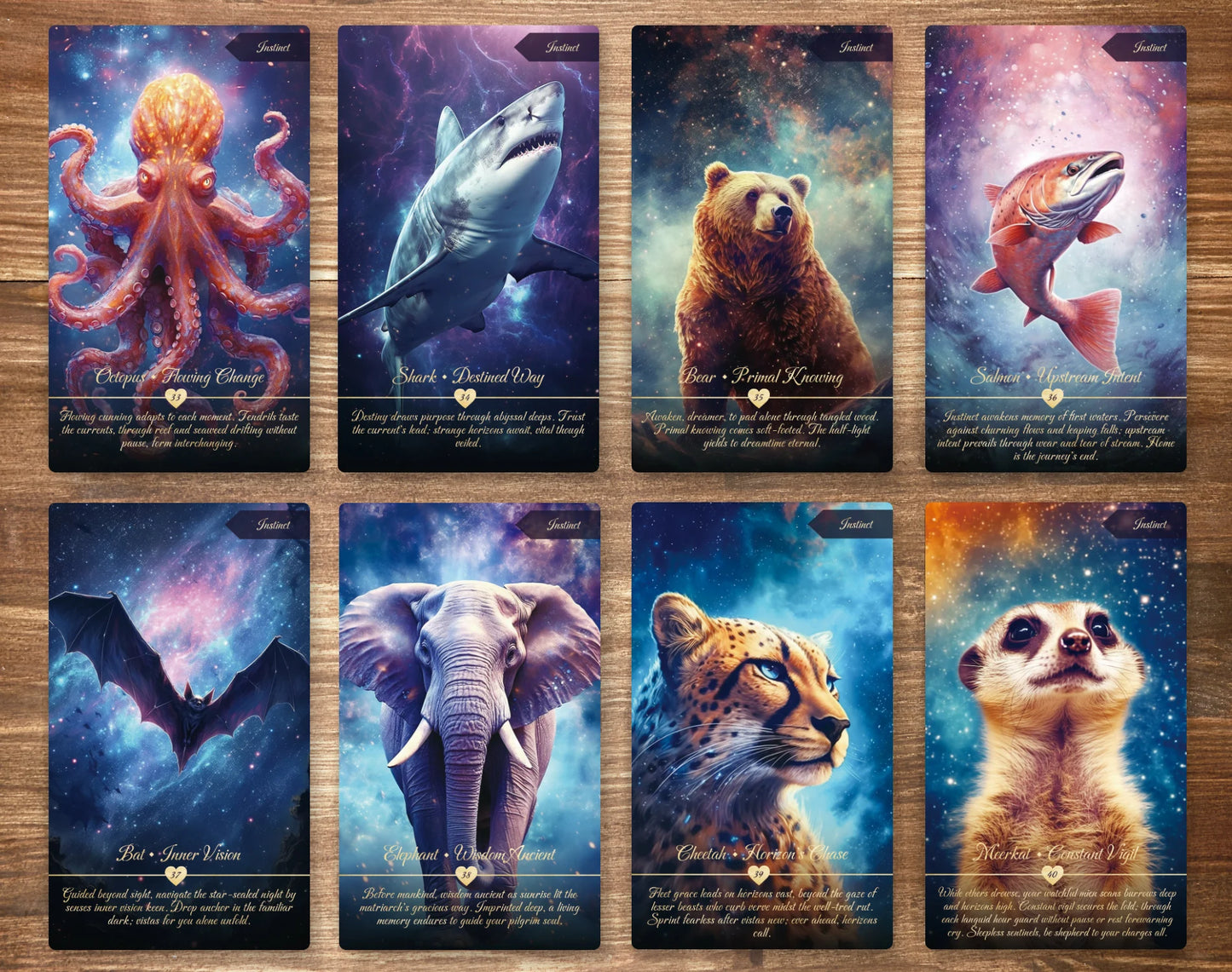 Animal Oracle Premium Artistic Stars Tarot Oracle Deck