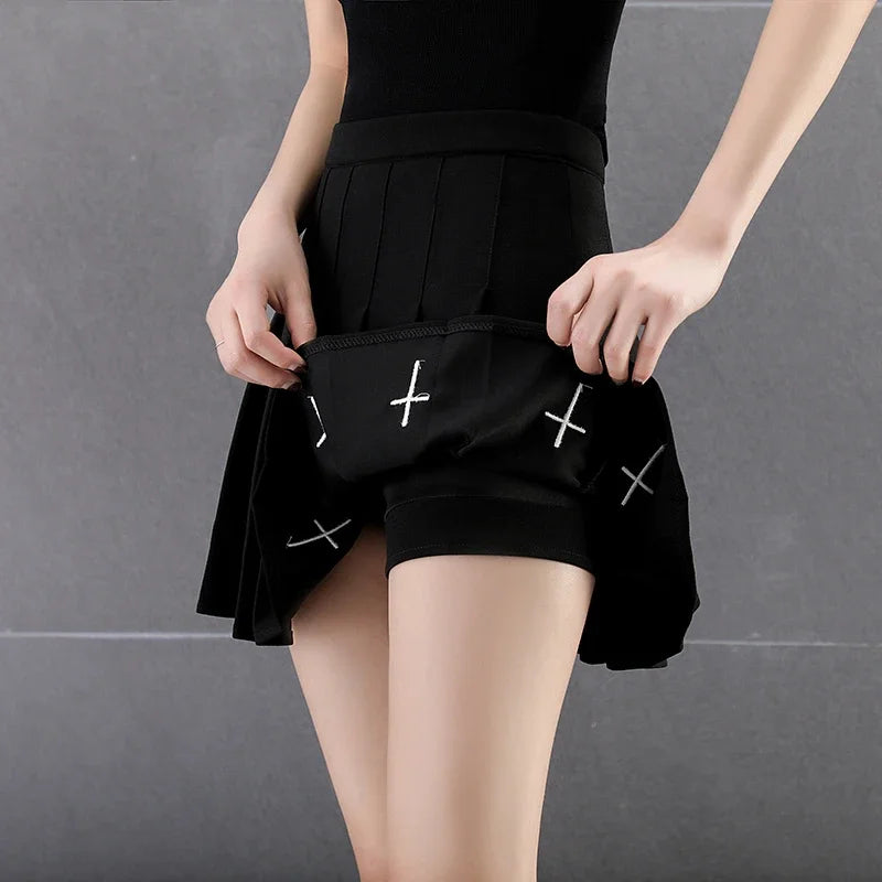 Black High Waist Gothic, Punk, Emo Mini Skirt