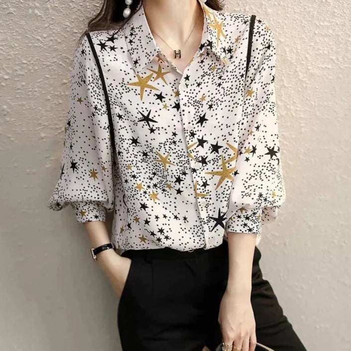 Celestial Print Blouse
