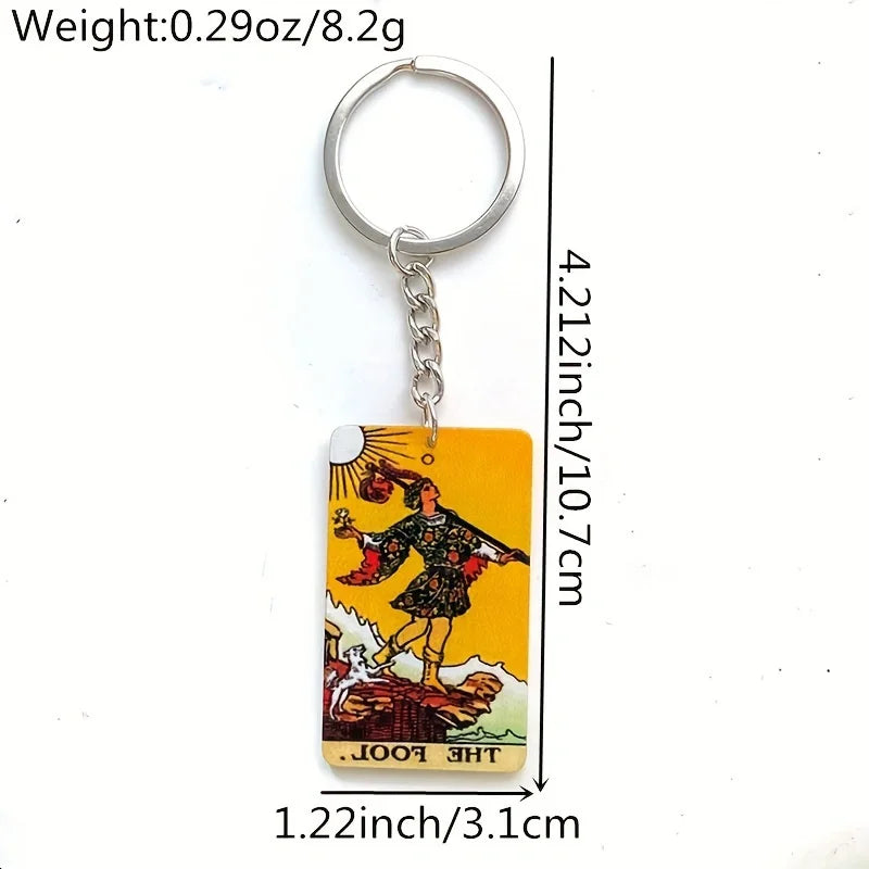 Acrylic Tarot Card Keychains