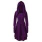 Hooded Cosplay Dress Costume, Woman's Cosplay Long Sleeve Mystical Dress