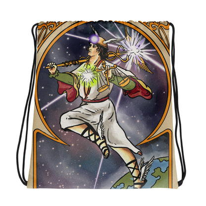 'The Fool Becomes Enlightened Drawstring bag | Tarot Card Themed