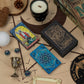 Blue mandala tarot deck with presentation box