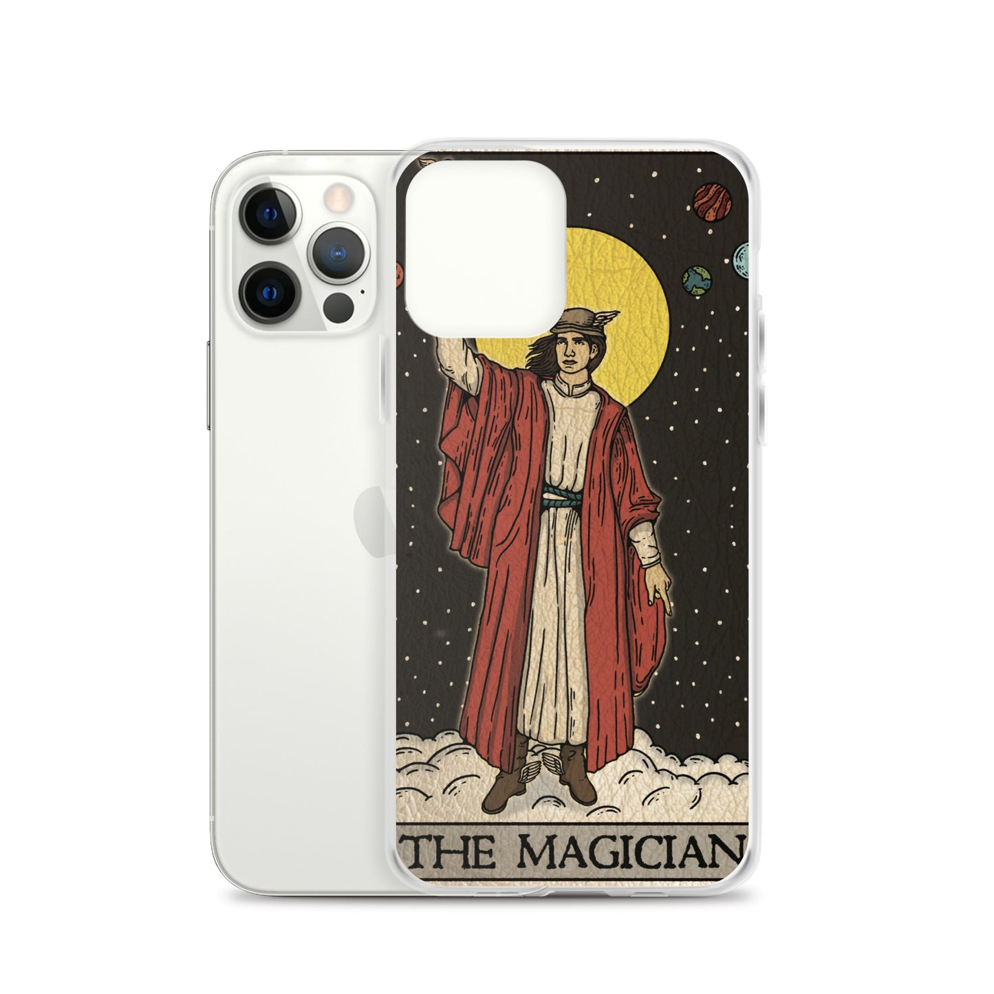 'The Magician' Tard Card - Greek God Hermes Clear - Transluscent iPhone Case