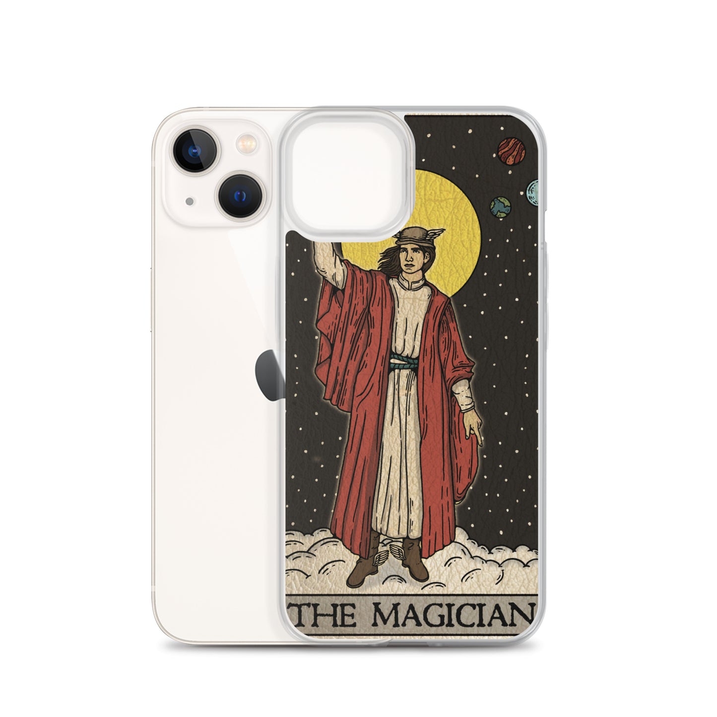 'The Magician' Tard Card - Greek God Hermes Clear - Transluscent iPhone Case