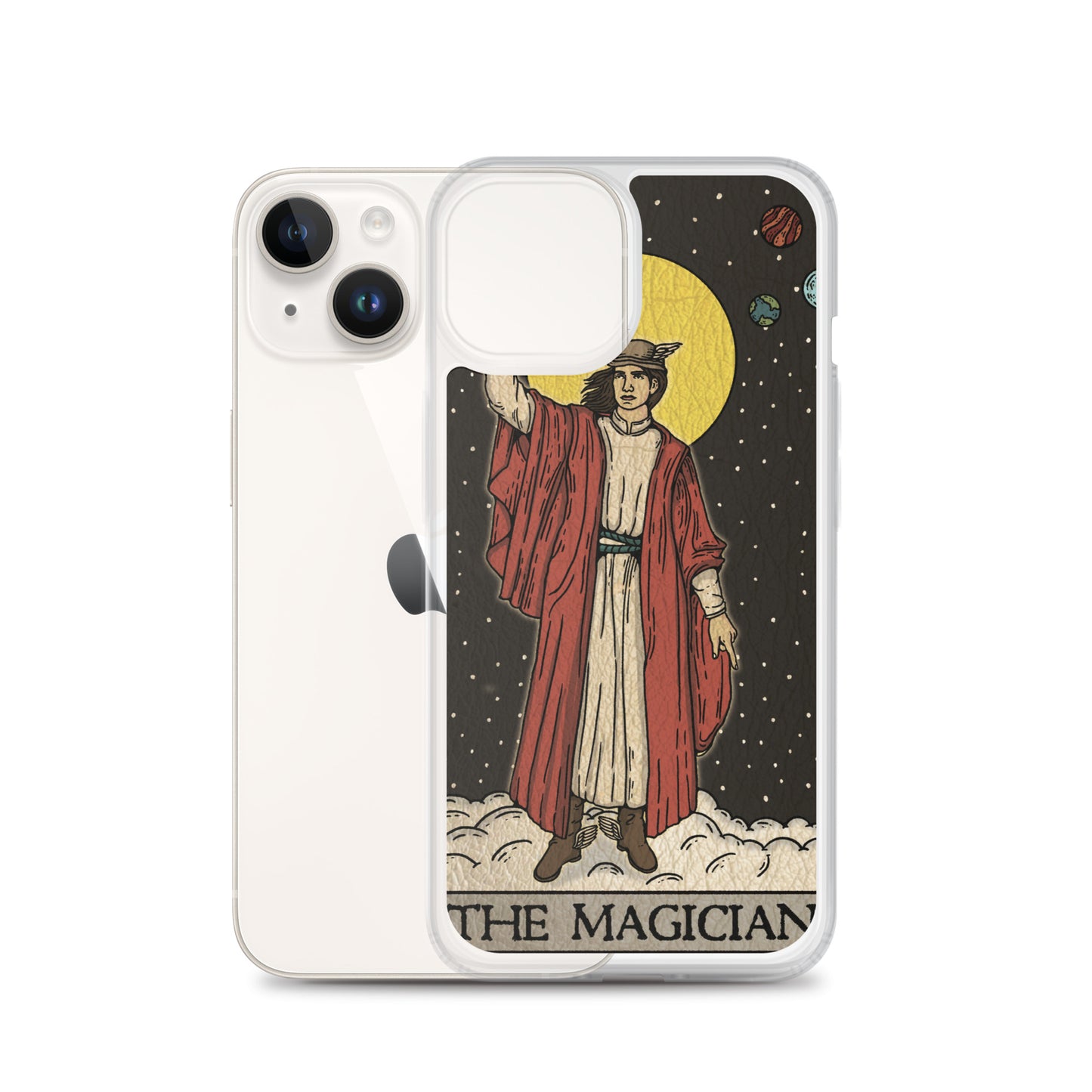 'The Magician' Tard Card - Greek God Hermes Clear - Transluscent iPhone Case